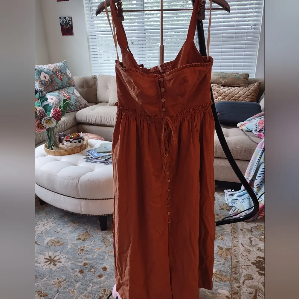 NWT Free People Cotton Midi Dress - Small Petite - Picture 13 of 15